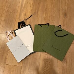 Gucci shopping bags galore!